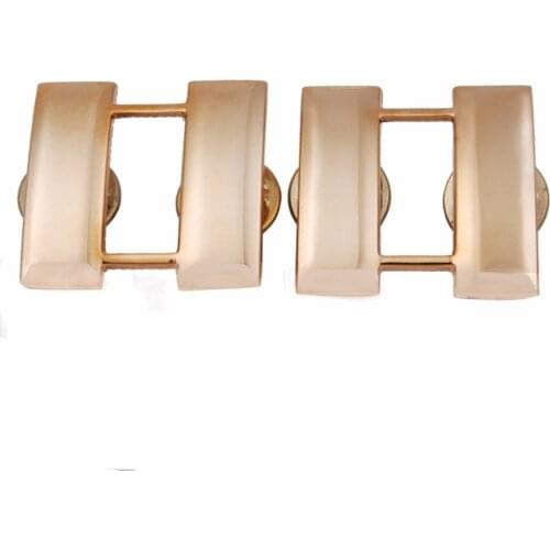 WW2 PAIR U.S. US ARMY OFFICERS CAPTAIN RANK INSIGNIA BADGES GOLD