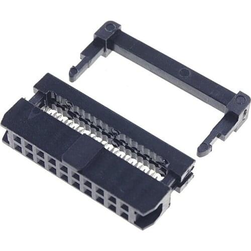 20 Pcs 0.079" 20 Pin IDC Socket Flat cable Connector 2.0 mm Pitch 20 position Rectangular Female Socket Receptacle