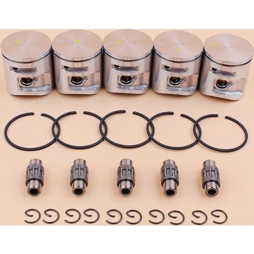 5set/lot 42MM Piston Rings Bearing Kit for Husqvarna 445 445E Jonsered 2245 CS2245 CS2245S Chainsaw Parts 544088403