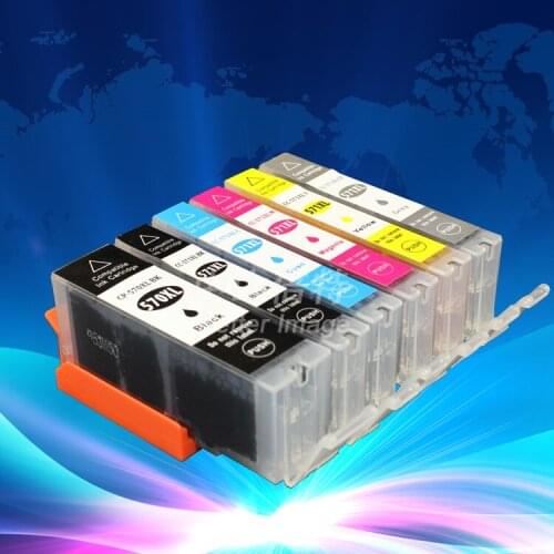 INK WAY On promotion,new pgi-570 cli-571 compatible ink cartridge WITH CHIP for printer canon pixma mg7750 mg7751 mg7752 etc