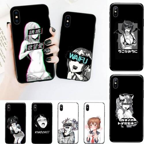 Hentai Harajuku Anime Girl Phone Case Cover Fundas for iPhone 11 12 pro XS MAX 8 7 6 6S Plus X 5S SE 2020 XR