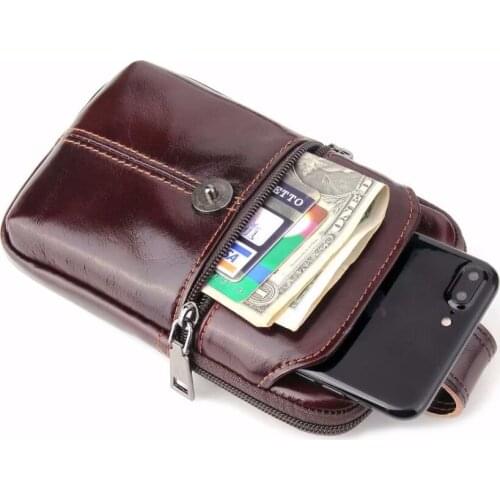 Waist Band Belt Genuine Cow Leather Mobile Phone Case For Huawei Honor View 10,nova 2s,P20/P20 Pro/P20 Lite,Honor 7C,Enjoy 8