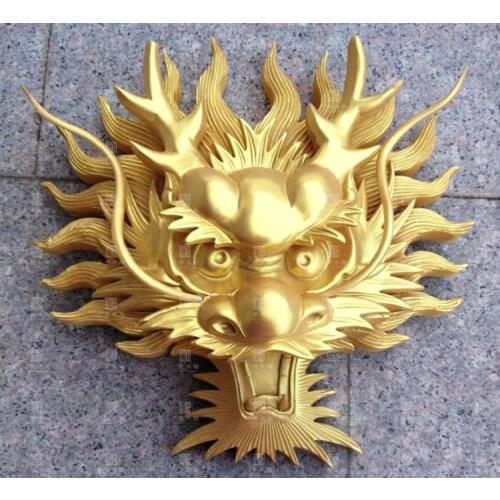 Boxwood dongyang wood carving three-dimensional dragon pendant high-end town house decorative wall hanging handmade dragon Kowlo