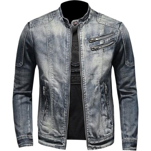 New Hot Style Denim Jacket For Men Mens-Jackets Spring Autumn 2021 Zippers Denim Coat Man Jacket Fashion Casual Masculine Jacke