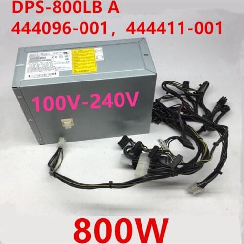 Almost New PSU For HP XW8600 800W Power Supply DPS-800LB A 444096-001 444411-001