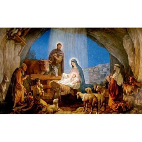 Customized photo wallpaper 3d wall murals The birth of European Jesus oil painting wallpaper for living room decoratiom