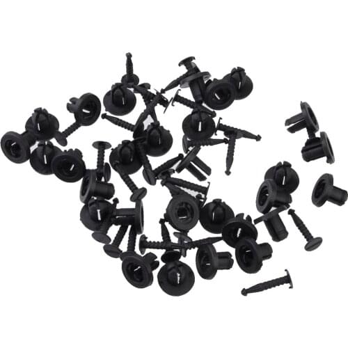 Bumper Rievt Trim Panel Fastener Clips 8-9mm for Megane Scenic 30PCS