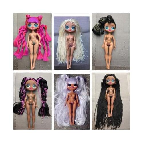 Fashion Sister Doll Head Original Body Girl Doll Toy Hair DIY Doll Toy Part Girl Fashion DIY Dressing Toy 1/6 Doll Wigs