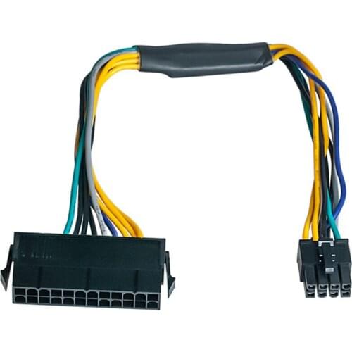 Hot 24 Pin to 8 Pin ATX PSU Power Adapter Cable for DELL Optiplex 3020 7020 9020 Precision T1700 12-Inch(30cm)