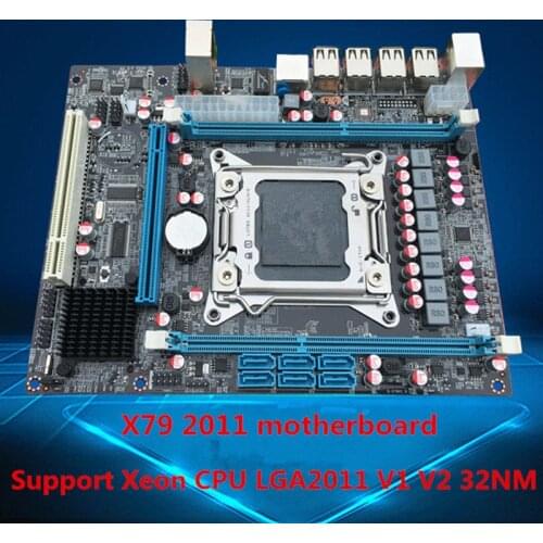 100% New Server/Desktop Motherboard OEM X79M Intel X79 LGA 2011 DDR3/ECC 16G For Intel E5 All-solid Micro-ATX
