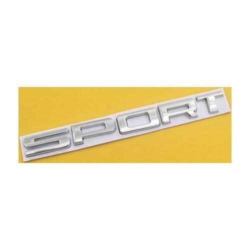 Metal Silver Sport Racing Logo Car Trunk Tailgate Emblem Badge Decals Sticker Car Accessories