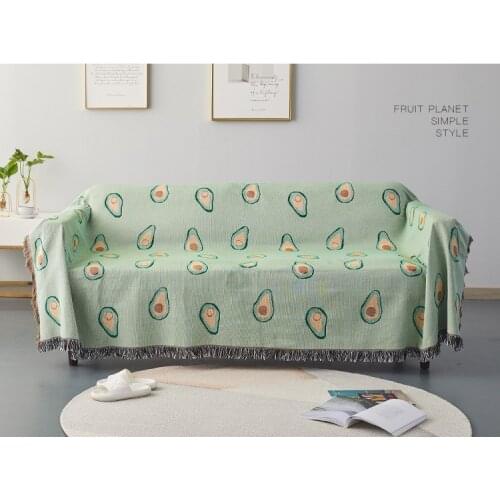 Fashion Design Throw Blanket Avocado Knitted Blanket Multifunctional Sofa Cover Dust Cover Towel decor Bedspread room rug