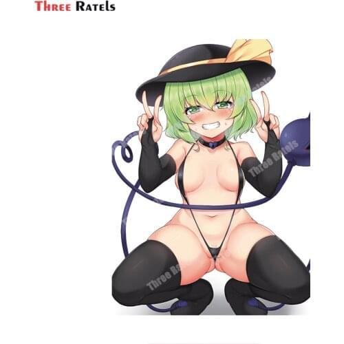 Three Ratels A851 Komeiji Koishi Touhou Sexy Anime Girl Decals For Passat B6 Personalized Car Stickers