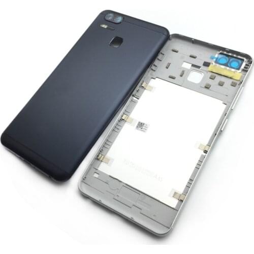 New Back Battery Cover Door For ASUS Zenfone 3 ZOOM ZE553KL Rear Housing Case with Side buttons Camera Glass