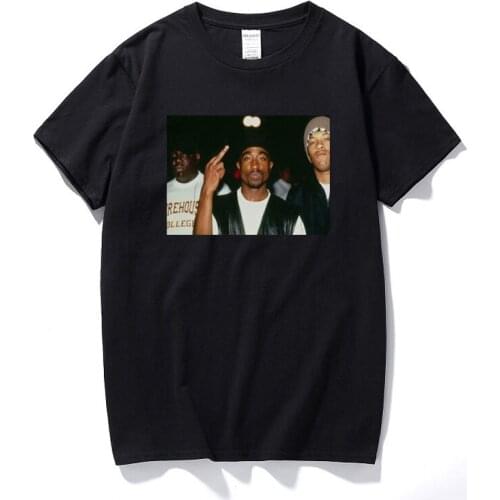 New Arrival Harajuku Streetwear East West Rappers Hip Hop Legends T shirts For Men Vintage Woman Tshirts Cotton T-shirts EU Size