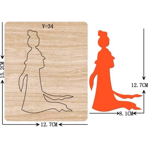 New princess wooden dies cutting dies scrapbooking,for common die-cutting machines in the market /V-34