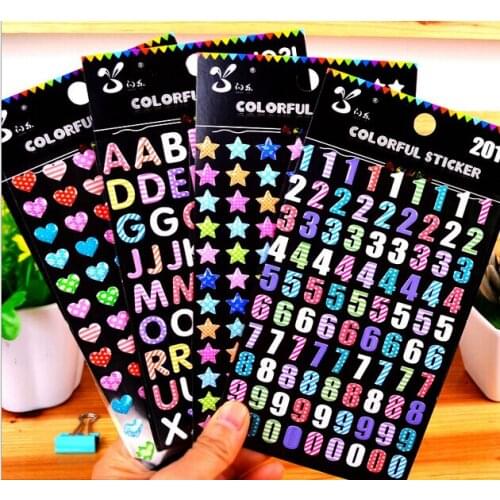 Pinted Decorative Stickers For DIY Photo Album Scrapbooking Deco' Cute Diary Paper Gift Seal Sticker