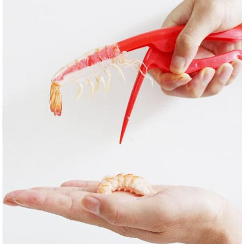 Plastic Quick Shrimp Peelers Deveiners Prawn Cover Meat Seperator Seafood Tools Resturant House Kitchen Easy Use Kitchen Gadget