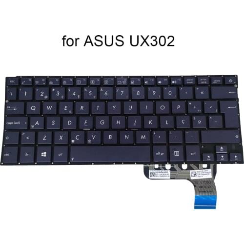 Portuguese keyboard For ASUS Zenbook UX302 UX302LA LG UX302L PO Euro replacement keyboards original 0KNB0-3629PO00 0KN0-QF1PO13