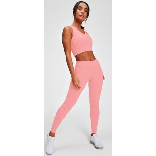 2020 Tracksuit Women Yoga Sets Quick Dry Gym Set Gather Sports Bras Hip-lifting Elastic Yoga Pants Running Fitnss Workout Suit