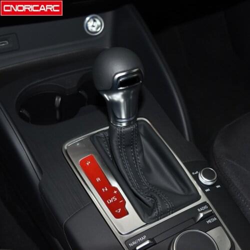 Car Styling Handbrake Gear Shift Buttons Sequins Decoration Cover Trim For Audi A3 8V 2013-2019 LHD Aluminum Alloy Interior