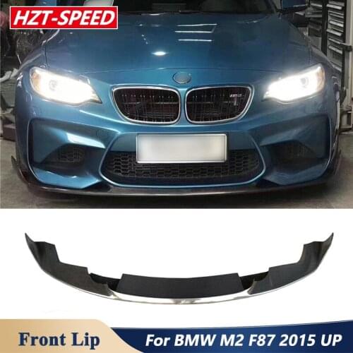 MP Style Carbon Fiber Material Front Bumper Spoiler Lip For BMW M2 F87 Car Tuning 2015 Up