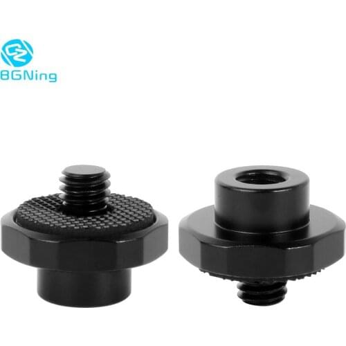BGNing Universal Hex 3/8" inch Female Thread to 3/8" 1/4" Male Screw Adapter for DSLR Cameras Flash Light Monitor Tripod Mount