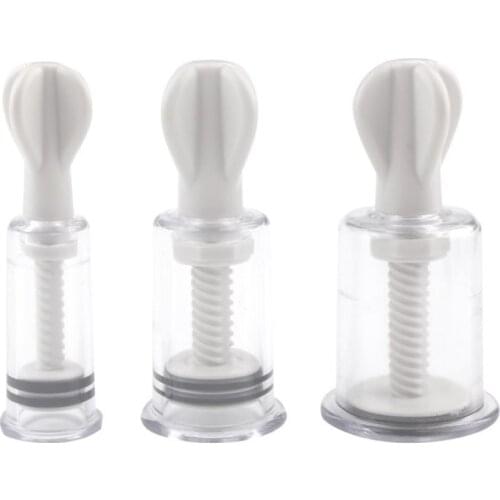 OLO Rotating Handle Nipple Clamps Sucker Breast Pumpsuction Cup Therapy Breast Bondage Stimulator Vacuum Cups Nipple Enlarge