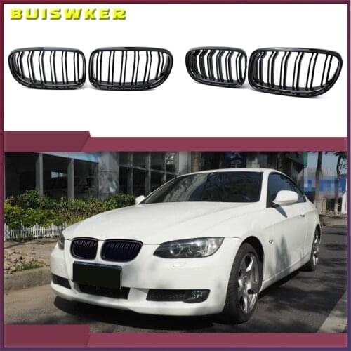 1 Pair Car Front Grille Gloss Black Inlet Grille for BMW E90 LCI 3-Series Sedan/Wagon 2009 - 2011