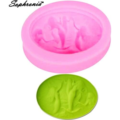Sophronia Mermaid Toy 1pcs UV Resin Jewelry Silicone Mold Expoxy Mold Jewelry Making DIY Decorate Craft M756