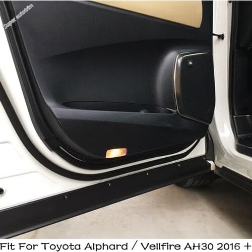 4PCS Car door Anti Kick Pad Protection Side Edge Film Protector Stickers Fit For Toyota Alphard / Vellfire AH30 2016 - 2020