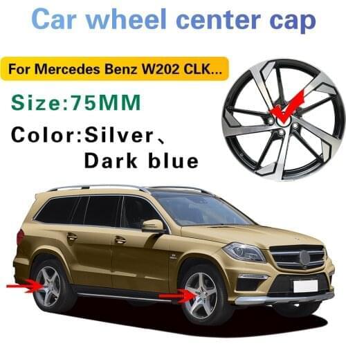 4X 75mm Car Wheel Center Badge Logo Cover Hub Cap For Mercedes Benz A C E B R Class W203 W205 W204 W212 W211 W213 W210 W164 W124