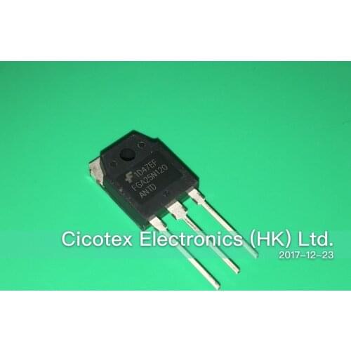 5pcs/lot FGA25N120ANTDTU TO-247 IGBT 1200V 50A 312W TO3P FGA25N120ANTD FGA25N120 ANTD