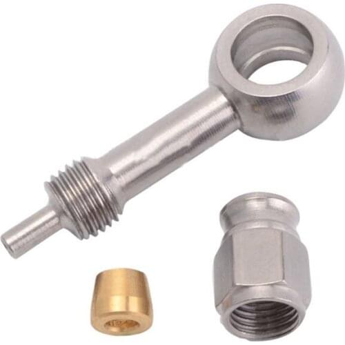 AN3 10mm Stainless Steel Brake Hose Fitting Ends Adapter for Car Auto Motorcycle Y98C