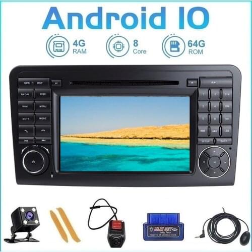 ZLTOOPAI Auto Radio GPS Android10 For Mercedes-Benz GL ML CLASS W164 X164 ML350 ML450ML500 GL320 GL450 Car Multimedia Player
