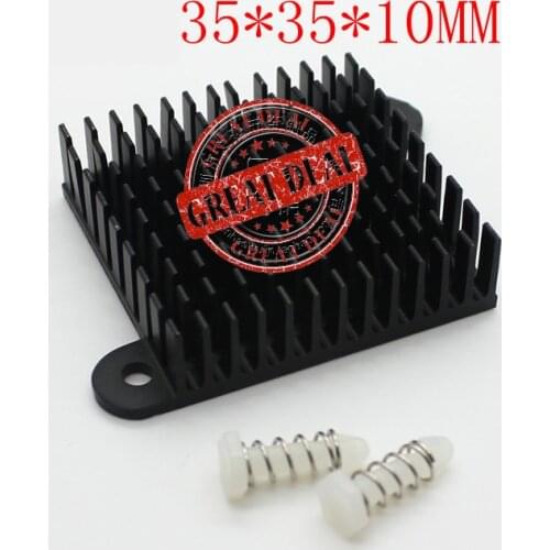 Free Ship with tracking 100pc high quality aluminum heatsink 35*35*10MM chipset heatsink cpu fan heatsink