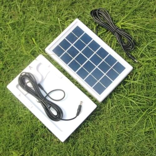 BUHESHUI 3W 6V Solar Cell Module Polycrystalline DIY Solar Panel System For 3.7V Battery Charger LED Light+DC 5521 Cable 50pcs