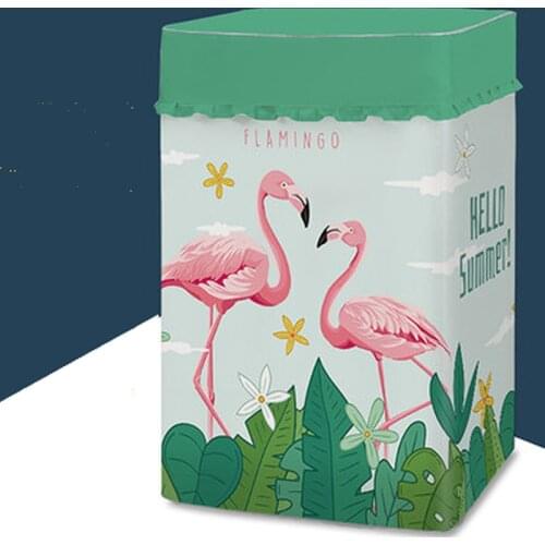 SRYSJS Pulsator Washing Machine Cover Cartoon Pattern Waterproof Coated Silver Oxford Cloth Cover Sunscreen Protection Case