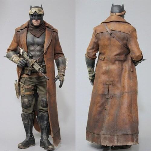 Pre-order DAFTOYS F011 1/6 Bat Hero Coat Scarf Set Ben Affleck Clothes Model Fit 12'' Action Figure Body