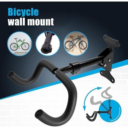 Bicycle Wall Mount Rack Mount Mountain Bike Wall Double Hook Trailer Frame Foldable Telescopic Bicycle Display Stand
