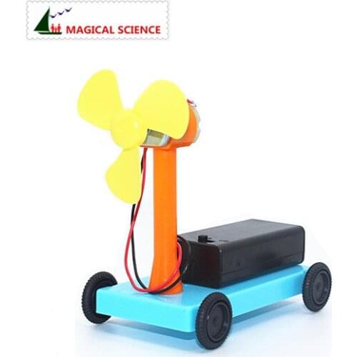 Science experiments Toys handmade Wind car DIY material science toys for kids Educational Assembly kit for children best gifts