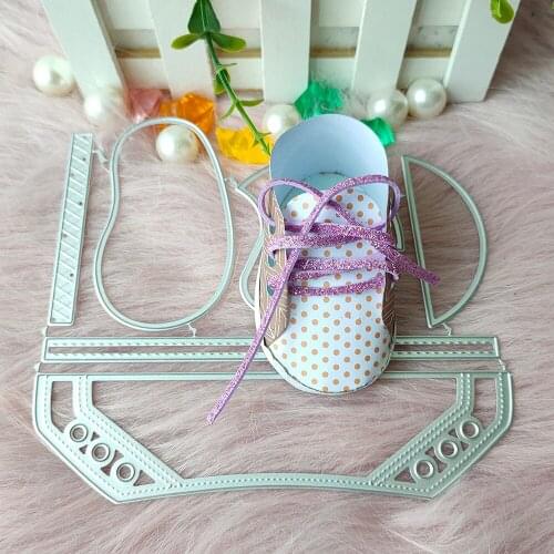 New Children’s shoes metal cutting die mould scrapbook decoration embossed photo album decoration card making DIY handicrafts