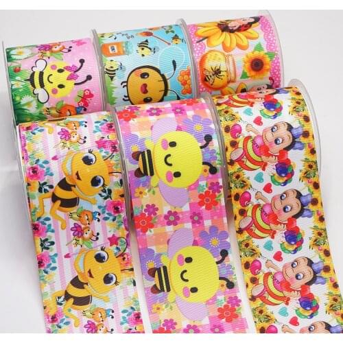 DIY Handmade Materials Printed Grosgrain Ribbon 50 Yard Per Size 54269