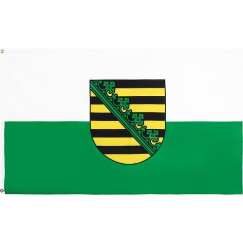 Yehoy hanging 90*150cm germany State Flag of Saxony For Decoration