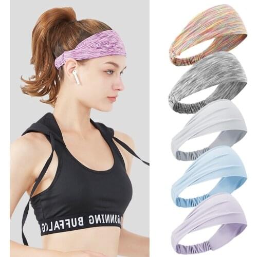 Women Sports Headscarf Breathable Elastic Headband Accessories Running Hiking Washing Face Make Up Gym Headband Yoga Headband