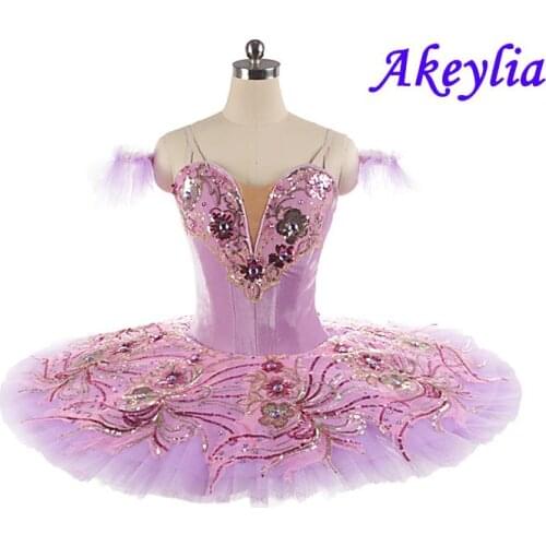 Pink purple fairy doll nutcracker tutu for girls velvet royal blue professional tutu women pancake sleeping beauty ballet tutu