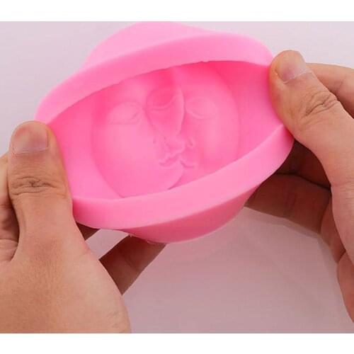 Love Face Silicone Mold Fondant Molds Cake Decorative Chocolate Mould Polymer Tools Cake Molds Silicone Clay H0I9
