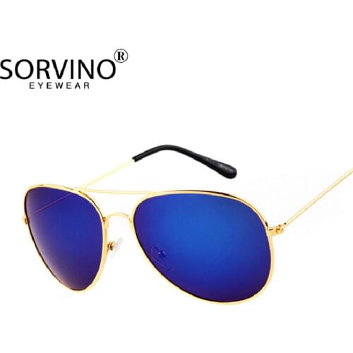 SORVINO Punk Style Metal Luxury Frame Color Film Sunshade Sunglasses Outdoor Trendy 2020 Classic Vintage UV400 Men Shades A0022