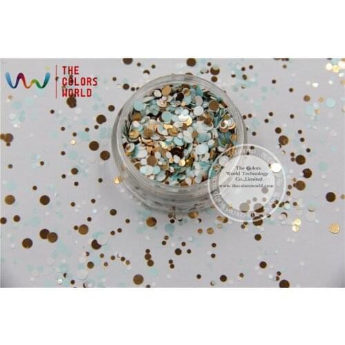 RFM321-192 Mix Colors Dot shapes round Glitter for nail art ,nail gel,makeup and DIY decoration