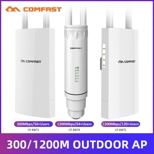 Outdoor Wireless WIFI Extender 300Mbps 1200Mbps 2.4GHz 5G Wide-Area Waterproof Wi-Fi Amplifier Wifi Router Antenna